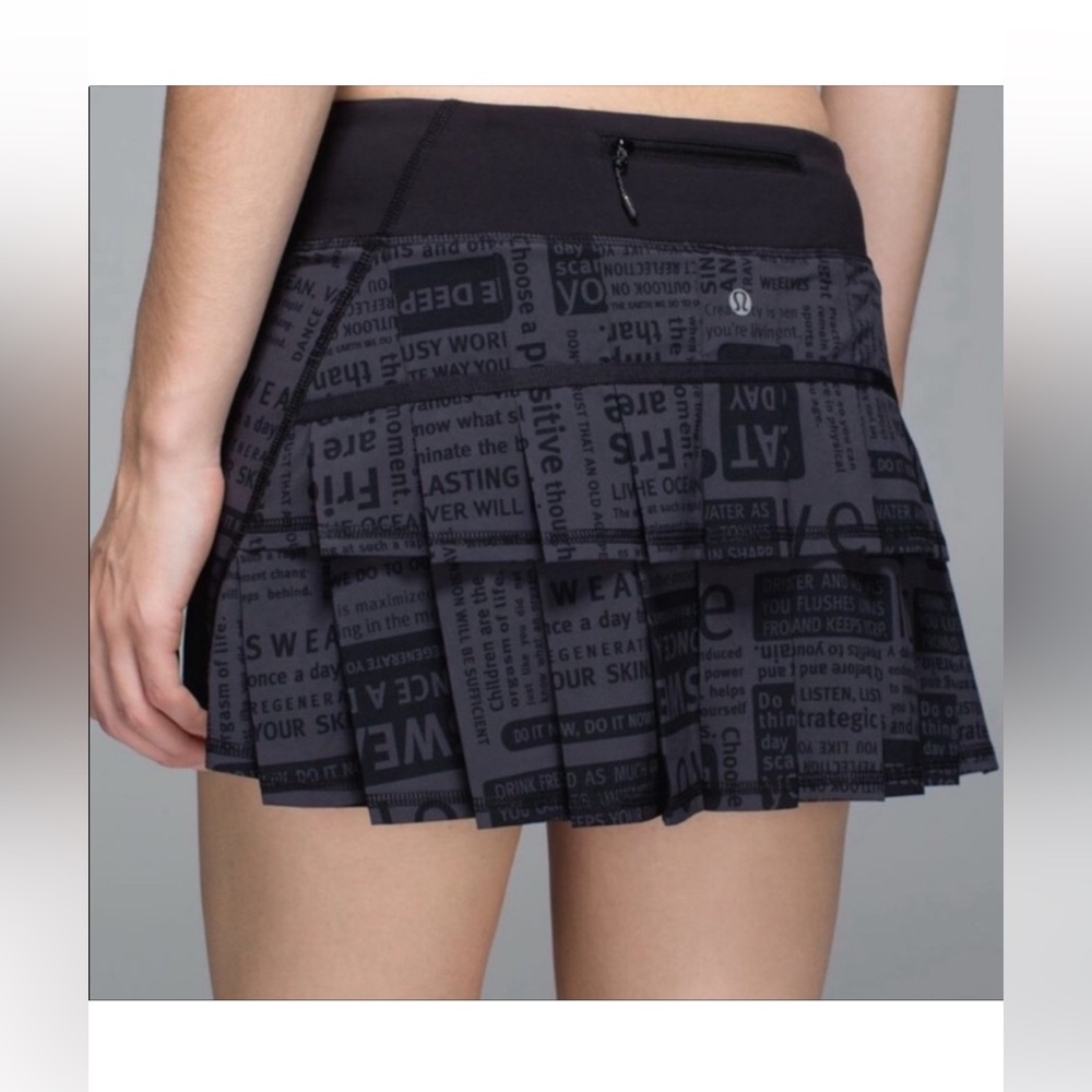 VTG Lululemon sz 6 Tall Manifesto Pace Setter skirt skort tennis run pickleball